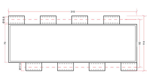 Polycarbonate transpatent slats